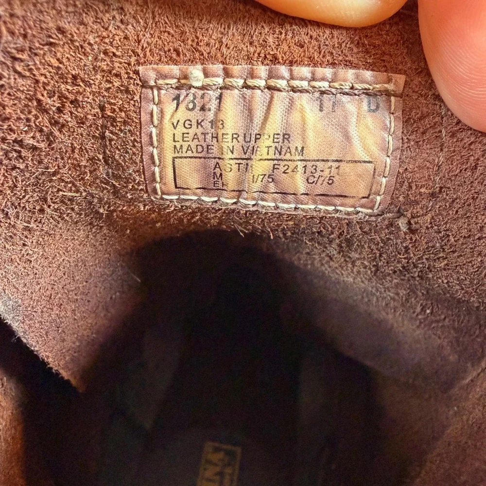 Carolina Mens 1821 Logger Work Boots Brown Leather Lace Up Steel Toe 11 D
